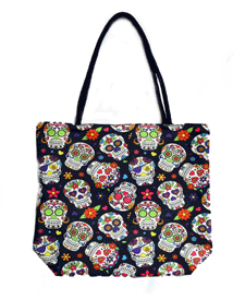 Techno Jute Day of the Dead Tote Bag